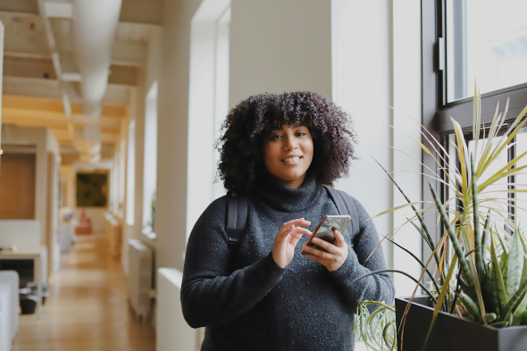 Young professional in a workplace